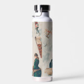 "Tobogganing", Chromolithograph, Louis Prang & Co. Waterfles (Rechts)