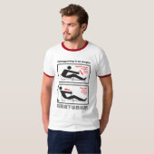 Tobogganing is zo eenvoudig! t-shirt (Voorkant volledig)