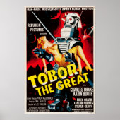 Tobor The Great Sci Fi Robots Retro Movie Poster (Voorkant)
