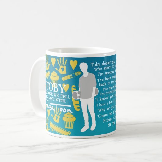 Toby - "Die we liefhebben met" citeert mok (Voorkant links)