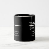 Toby Jongens Naam Definitie Gepersonaliseerde Mok (Center)