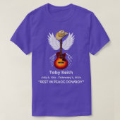 Toby Keith Rest In Vrede Tribute Memorial Crewneck T-shirt (Design voorkant)