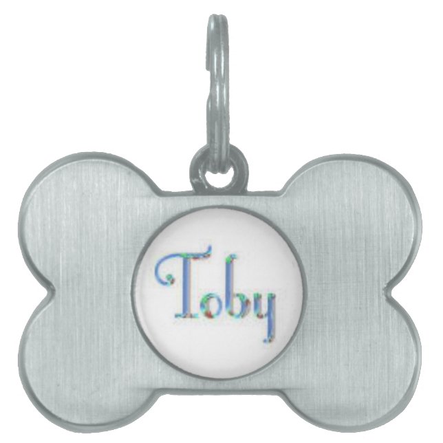 Toby Pet Tag Huisdieren Naamplaatje (voorkant)