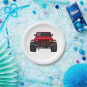 Toby the Red Papieren Bordje (Feest)