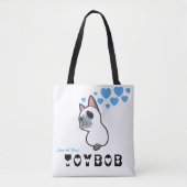 TOBY TOYBOB LIEFDE OP EERSTE TOYBOB BLUE HEARTS TA TOTE BAG (Voorkant)