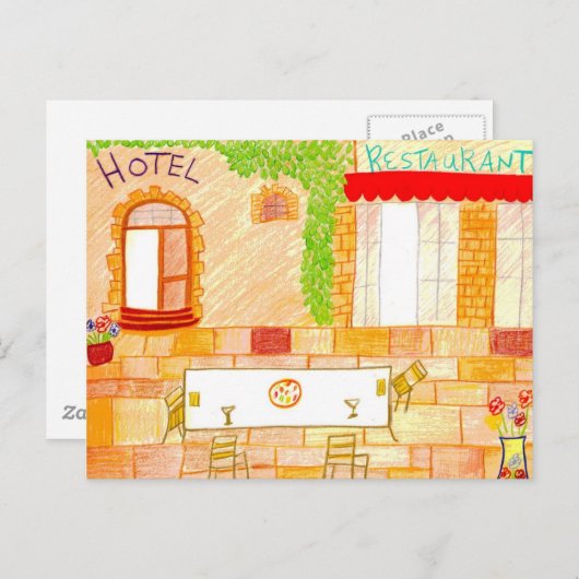 Tocany Cafe Briefkaart (Voorkant / Achterkant)