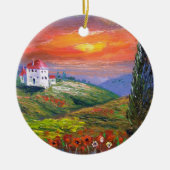 Tocany Fire Sky Keramisch Ornament (Voorkant)