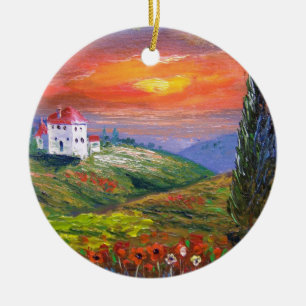 Tocany Fire Sky Keramisch Ornament
