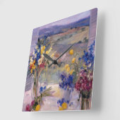 Tocany Floral Vierkante Klok (Hoek)