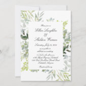 Tocany Greenery Wedding Kaart (Voorkant)