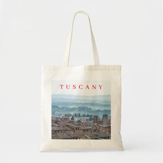 Tocany Hills uitzicht canvas tas (Voorkant)