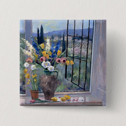 Tocany Hillside II Vierkante Button 5,1 Cm (Voorkant)