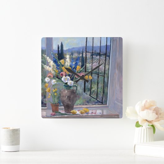 Tocany Hillside II Vierkante Klok (Huis)