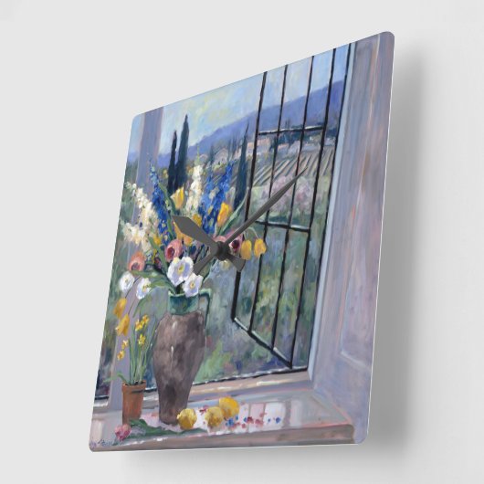 Tocany Hillside II Vierkante Klok (Hoek)