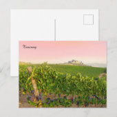 Tocany Italy Stylish Italiaans Villa Vineyard Briefkaart (Voorkant / Achterkant)
