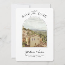 Tocany Italy Wedding Save the Date