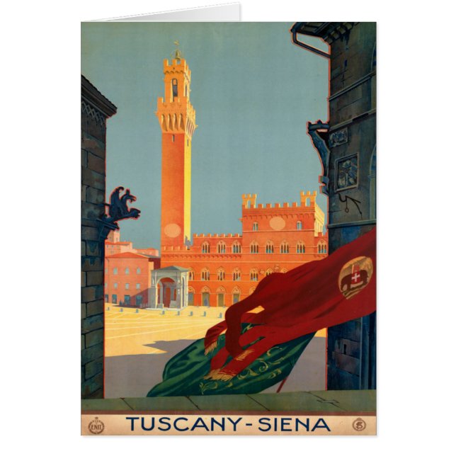 Tocany Siena Italië  Italiaans reisbureau (Voorkant)