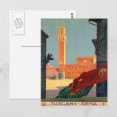 Tocany Siena Italië  Italiaans reisbureau Briefkaart (Voorkant / Achterkant)