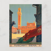 Tocany Siena Italië  Italiaans reisbureau Briefkaart (Voorkant)