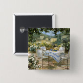 Tocany Terrace Vierkante Button 5,1 Cm (Voorkant /achterkant)