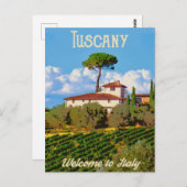 Tocany Vineyard Briefkaart (Voorkant / Achterkant)