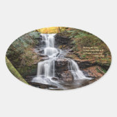 Tocarora Herfsten Ovale Sticker (Voorkant)