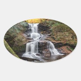 Tocarora Herfsten Ovale Sticker