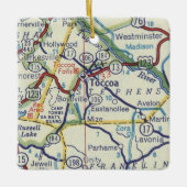 Tocca GA kaart Keramisch Ornament (Voorkant)