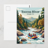 Toccoa-rivier, Georgia, VS Briefkaart (Voorkant / Achterkant)