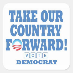 TOCF-Stemming-democraat - Sq Stickers