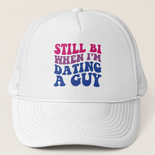 Toch biseksueel als ik met een man dat Funny Bisek Trucker Pet