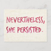 Toch bleef ze. briefkaart (Voorkant)