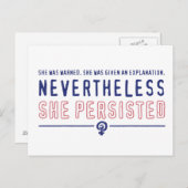 Toch bleef ze briefkaart houden (Voorkant / Achterkant)