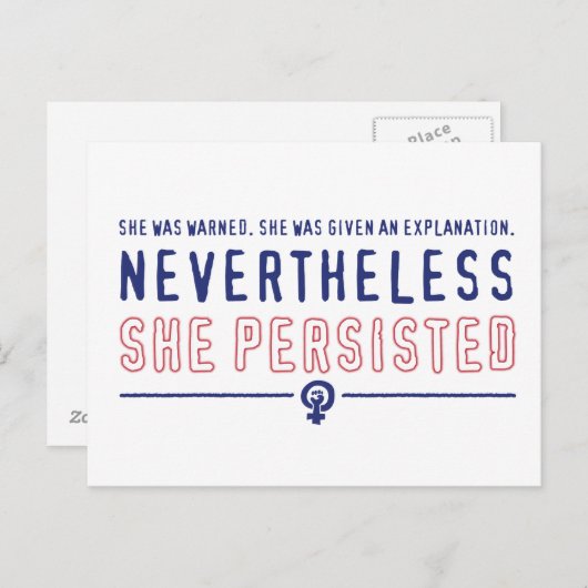 Toch bleef ze briefkaart houden (Voorkant / Achterkant)