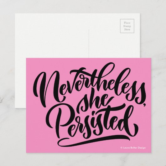 Toch bleef ze Briefkaarten houden (Voorkant / Achterkant)