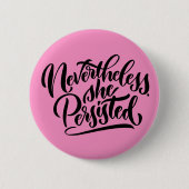 Toch bleef ze Buttonnen Ronde Button 5,7 Cm (Voorkant)