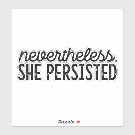 "Toch bleef ze doorgaan" Sticker (Vel)