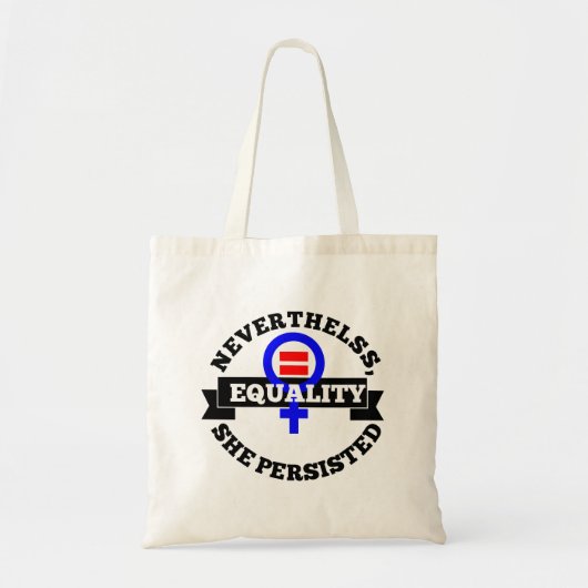 Toch bleef ze doorgaan. tote bag (Voorkant)