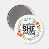 Toch bleef ze een leuke  meme houden magneet (Voorkant / Achterkant)