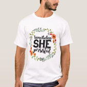Toch bleef ze een leuke meme houden t-shirt (Voorkant)