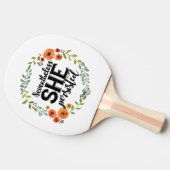 Toch bleef ze een leuke meme houden tafeltennisbatje (Zijkant)