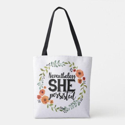 Toch bleef ze een leuke  meme houden tote bag (Achterkant)