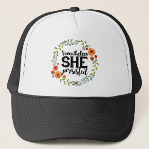Toch bleef ze een leuke meme houden trucker pet