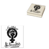 Toch bleef ze feministische symboolkunst nastreven rubberstempel (Gestempeld)