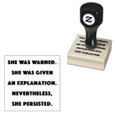 Toch bleef ze. rubberstempel (Gestempeld)