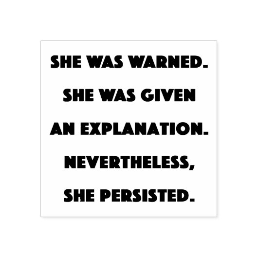 Toch bleef ze. rubberstempel (Afrduk)