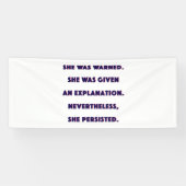 Toch bleef ze. spandoek (Horizontaal)