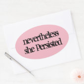 Toch bleef ze volharden in sticker (Envelop)