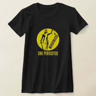 "Toch bleef ze volharden" & Lady Justice T-shirt