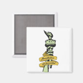 "Toch bleef ze volharden" Magnet (Voorkant / Achterkant)